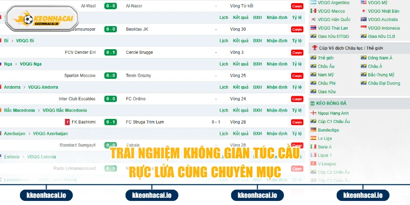 Trải nghiệm không gian túc cầu rực lửa cùng chuyên mục 